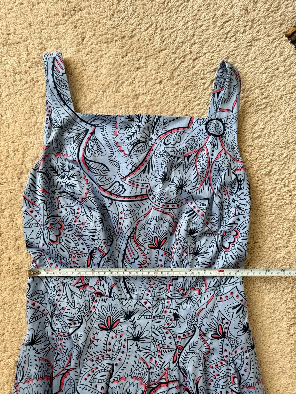 Boden Blue Paisley sundress sz 4 - lined with pockets! Omg! - Picture 5 of 6